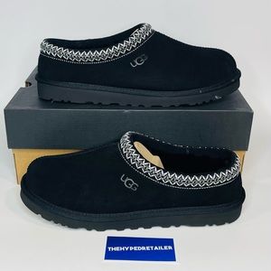 UGG Tasman Black Suede Slippers NEW 5950 Men's Sizes NEW